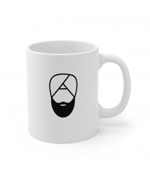 Sikh Turban Beard Sikhism Punjabi Indian Ceramic Coffee Mug Tea Cup